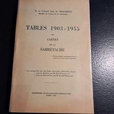 SABRETACHE Tables 1903-1955