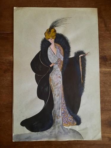 Dessin ancien mode theatre - dessin,