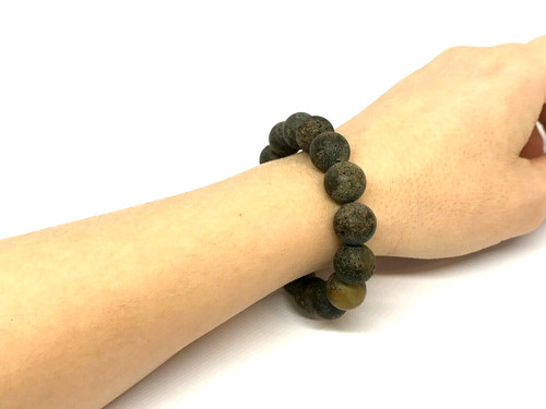 Bracelet ambre perles rondes - ambre,