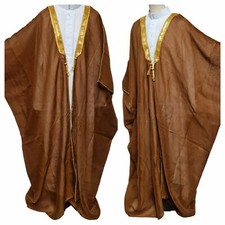 Neuf Homme Bisht Cape Arabe Robe Thobe Islam Robe Eid Caftan Veste Mariage
