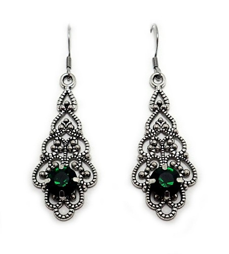 Gothic victorian earrings - gothic,