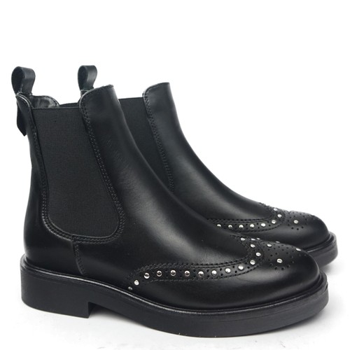 Bottines enfiler cloutées - bottines,