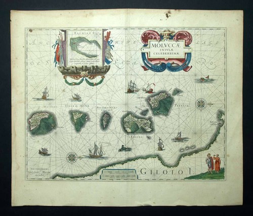 Carte géographique mollucae - carte,