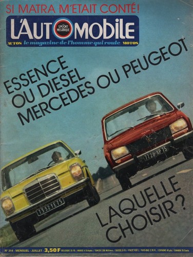 Automobile 314 1972 24h du - l'automobile,
