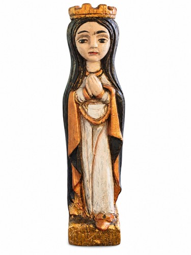 Vierge couronnée prière - couronnée,