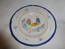 ASSIETTE PLAT CREUX NEVERS A MONTAGNON DECOR COQ