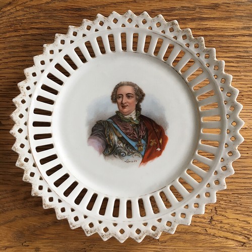Saxe assiette porcelaine - saxe,