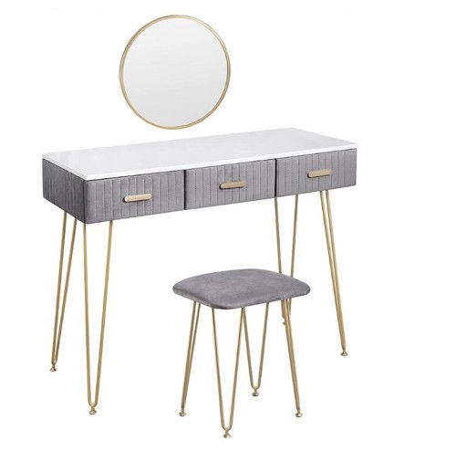 Bureau coiffeuse avec - bureau,, mirroir