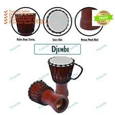 Djembe Drum Professionnel Africain Bongo Bois Bien Son Instrument Musical