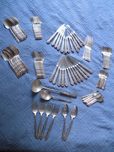 Menagere metal argente avec - argente,