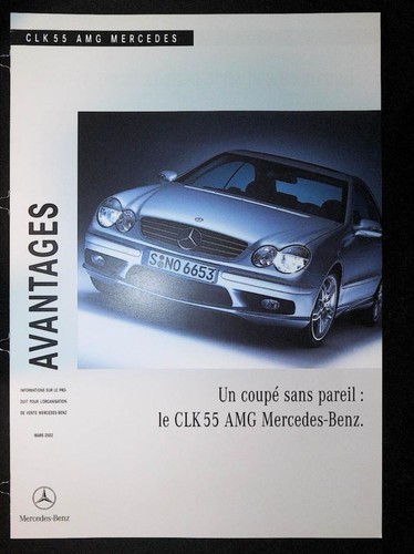 Ha5564 brochure mercedes clk - mercedes,