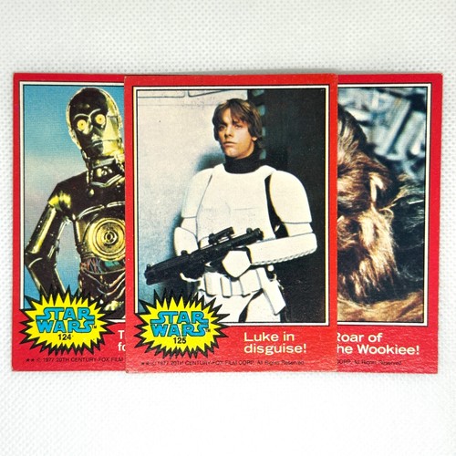 1977 topps star wars - cards, red