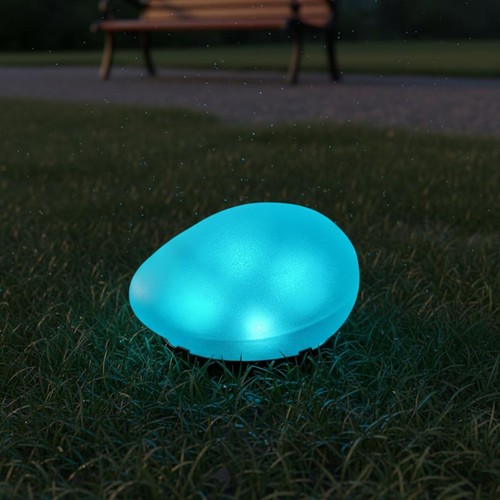 Lampe galet solaire décoratif - lampe,