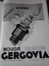 GERGOVIA bougie publicité