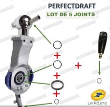 Kit 5 Joints Tireuse à bière PERFECTDRAFT Philips HD3720 HD3620 HD3610 HD3600 