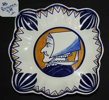 HB QUIMPER (début XXème) : rare plat ou assiette - 23,5 cm - (très bel état)