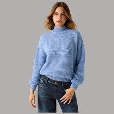 Guess Pull Bleu À Côtes En Mélange D'Alpaga W5BR32 Z2R40 F7MH