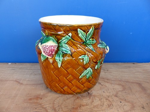 Ancien cache pot - , barbotine