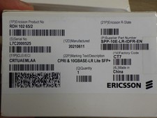Transceiver Optique Ericsson RDH 102 65/2 CPRI & 10GBASE-LR SFP+