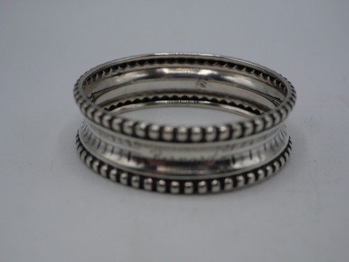Beau rond serviette argent - de,