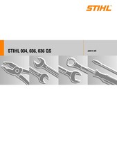 MANUEL ATELIER DE RÉPARATION TRONÇONNEUSE  STIHL 034 036
