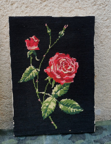 Tapisserie canevas rose - tapisserie, royal