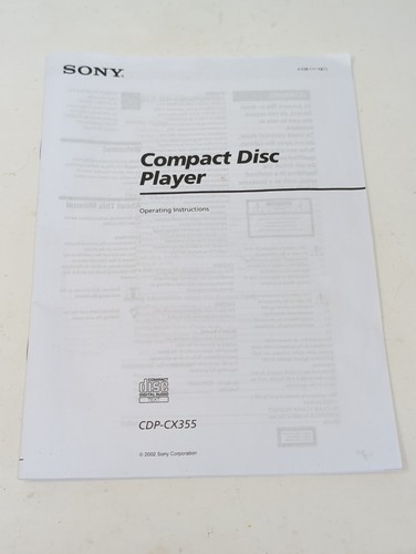 Sony cdp cx355 - sony, cd