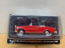 PEUGEOT 403 CABRIOLET DU DIRECTEUR TOUR DE FRANCE 1960 1/43 SOUS BLISTER A5