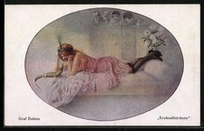 Carte Postale Artiste Femme