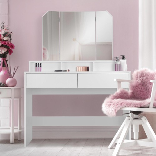 Coiffeuse avec miroir - , pliable