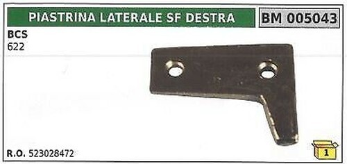 Plaque dent double droite - plaque,