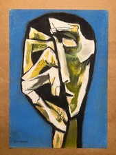 OSWALDO GUAYASAMIN Dessin sur papier (fait main) signé et estampillé techniqu...