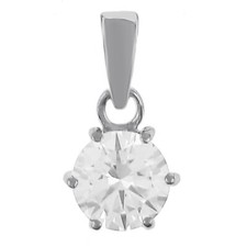 Pendentif Solitaire en Argent