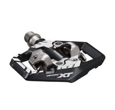 Paire de pédales vtt automatique marque Shimano xt m8120 spd grise avec cales