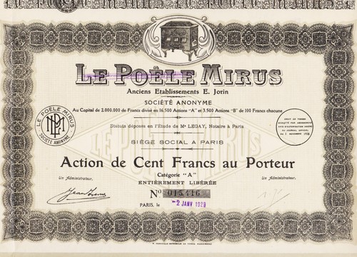 Poele mirus action de - mirus, 100