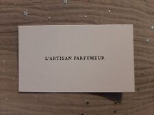 Carte Parfumée - Perfume Card . L'artisan parfumeur