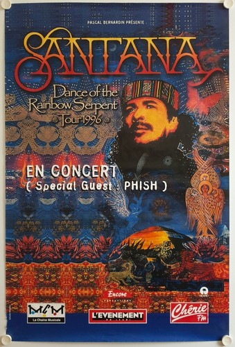 Affiche santana tour 1996 - affiche,