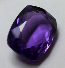 Grand coussin améthyste violet 83,90 ct coupe facette pierre précieuse lâche ...