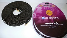 CABLE HAUT DE GAMME HDMI 10 METRES CHOSEAL CHD-1222F10 BLU-RAY COMPATIBLE 
