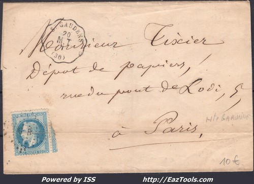 France 29a sur lettre - france,