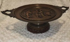 Superbe Grande Coupe En Bronze XIXÈME Signé Debut Très Bon État 