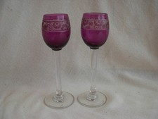 2 VERRES A LIQUEUR EN CRISTAL