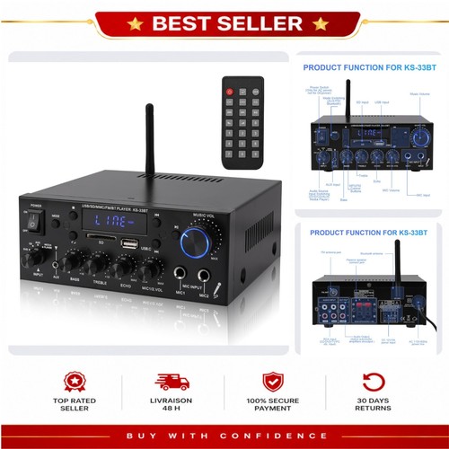 Amplificateur hifi bluetooth - amplificateur,
