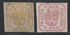 ROUMANIE - N°8+9 * (1862-64)