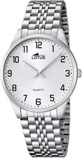 Montre Lotus Classique Acier Homme Cadran Blanc Acier Inoxydable 15883/1