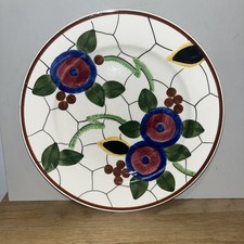 Ancienne Assiette En Faïence Villeroy & Boch Modèle Weekend Handpainted 
