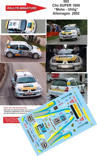 Decals ref 0502 renault - decals,