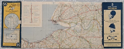 Old map carte michelin - old,