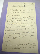 CHARLES MAURRAS Autographe Signé 1940 JOURNALISTE PROVENCE ACTION-FRANCAISE