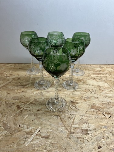 Lot verres cristal à - lot, 6